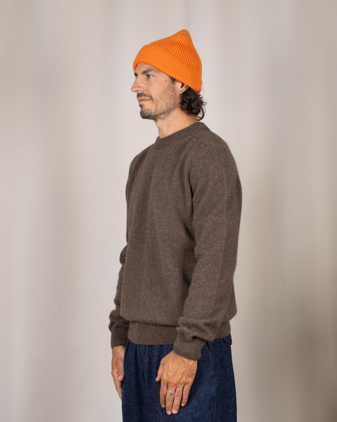 Pull Armen Col Rond Mocha