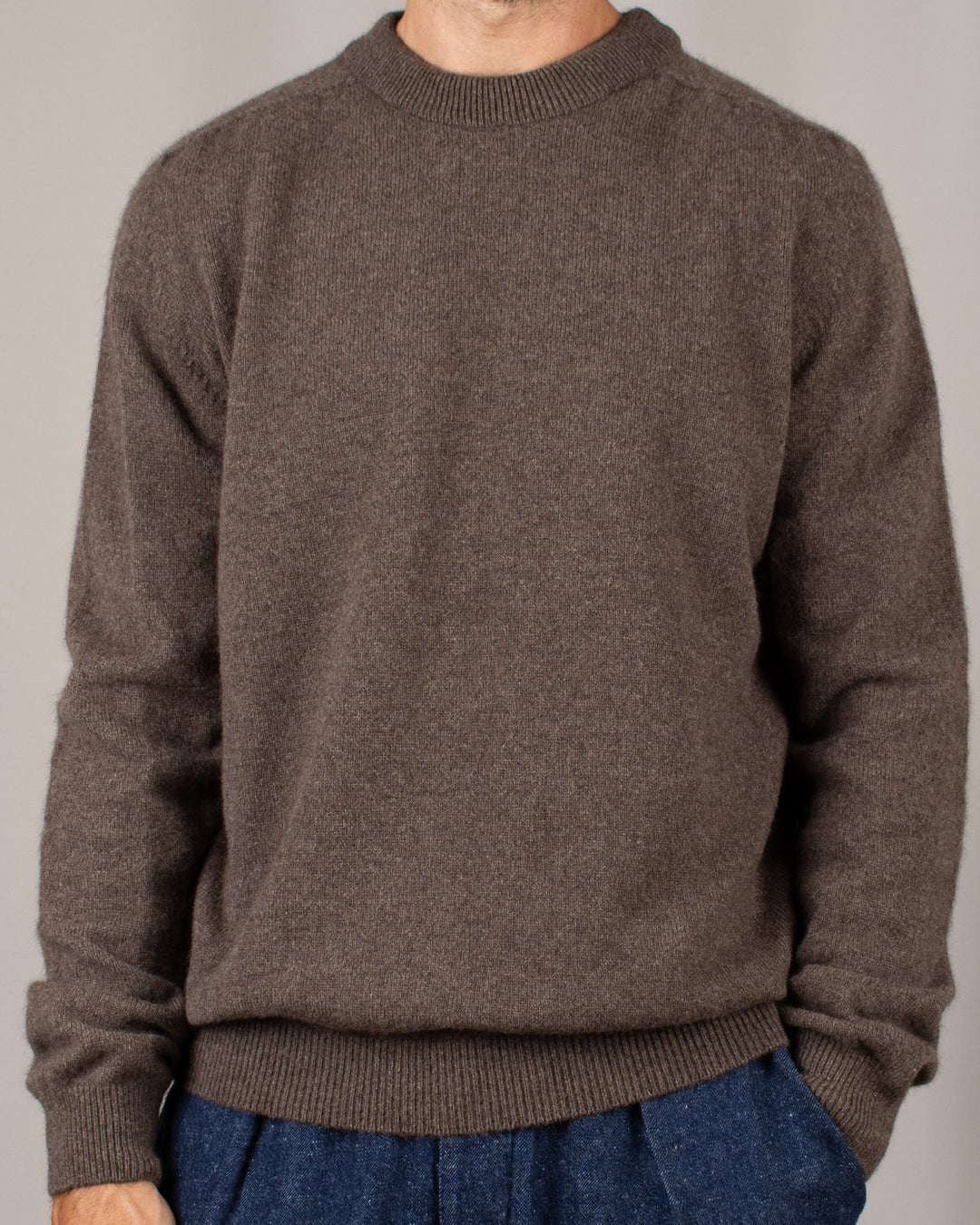 Pull Armen Col Rond Mocha
