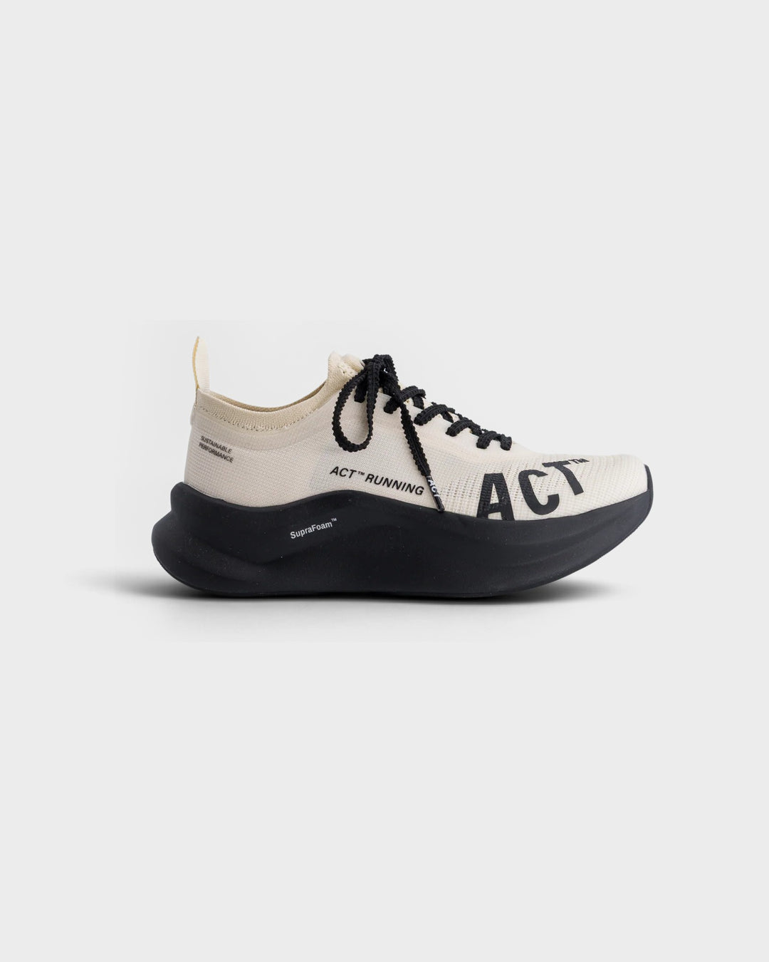 ACT Running C.1 beige, vue de profil, pointe vers la droite