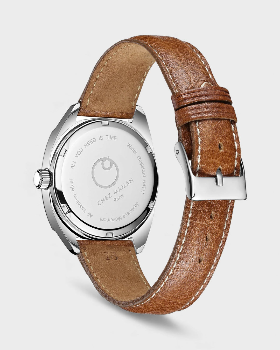 Montre Apollo Silver Khaki sand brown