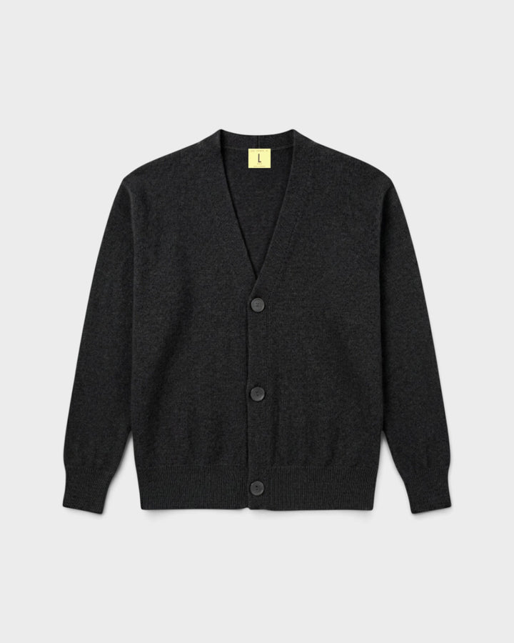 Cardigan Armen Charcoal - vue de face
