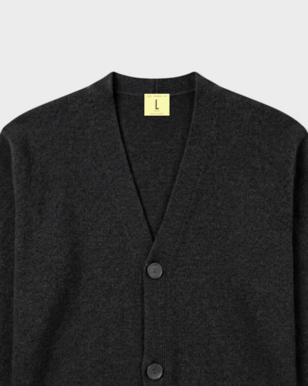 Cardigan Armen Charcoal - détail 1