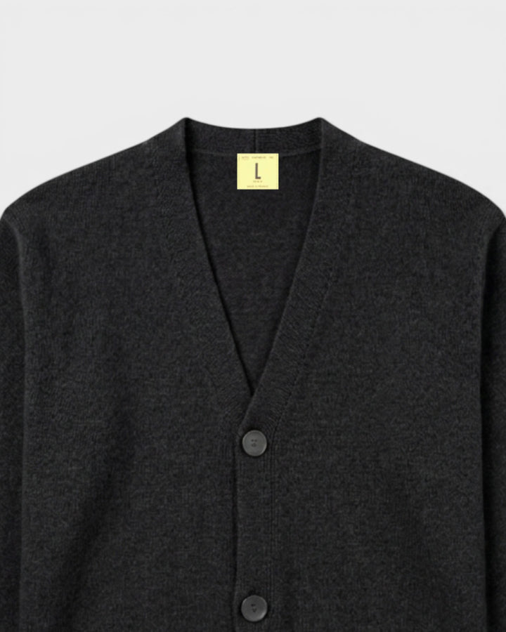 Cardigan Armen Charcoal - détail 1