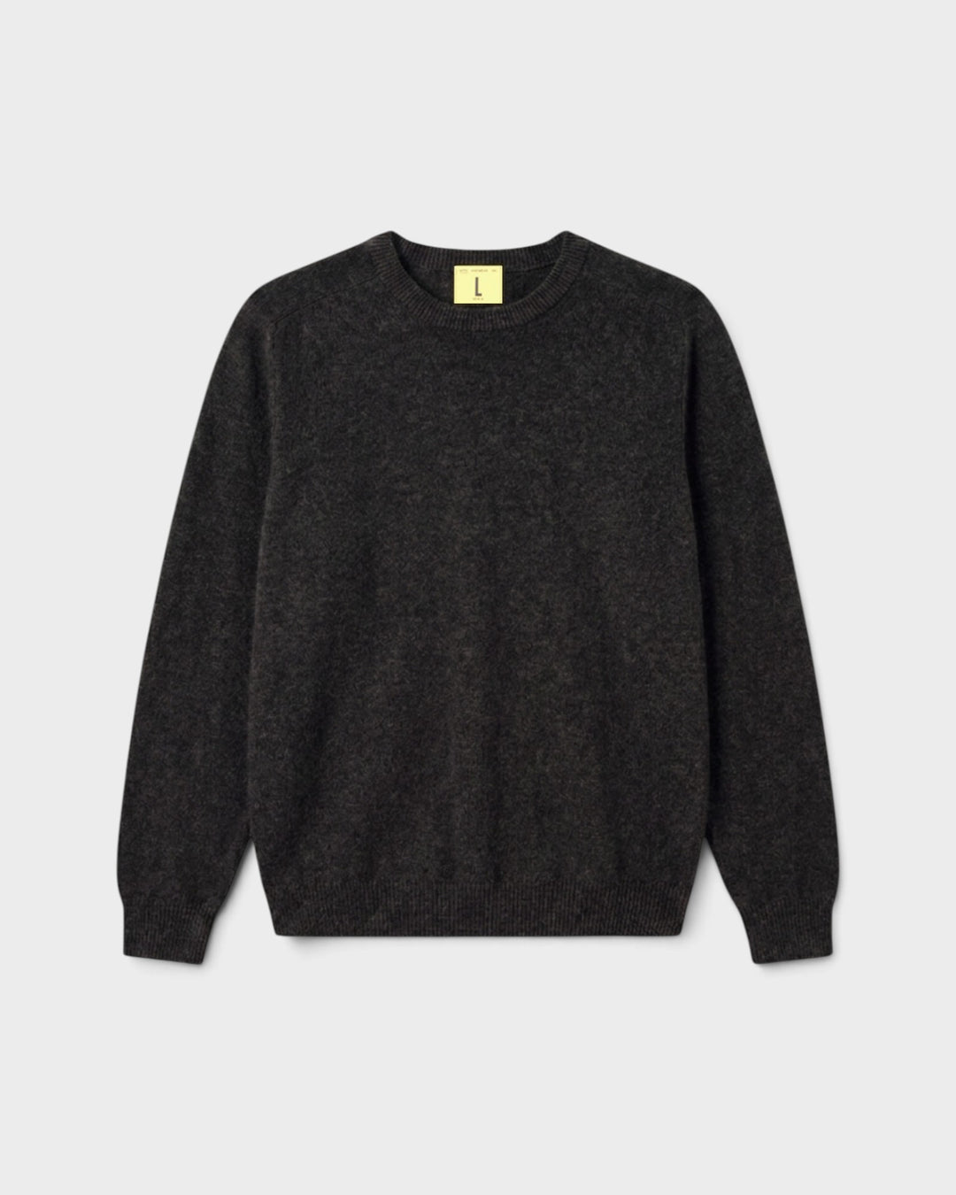 Pull Armen Col Rond Charcoal - vue de face