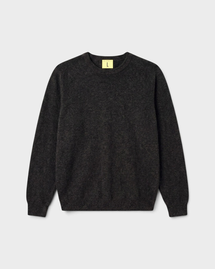 Pull Armen Col Rond Charcoal - vue de face