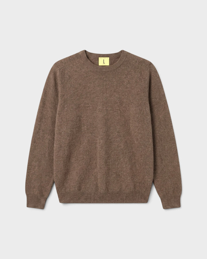 Pull Armen Col Rond Mocha - vue de face