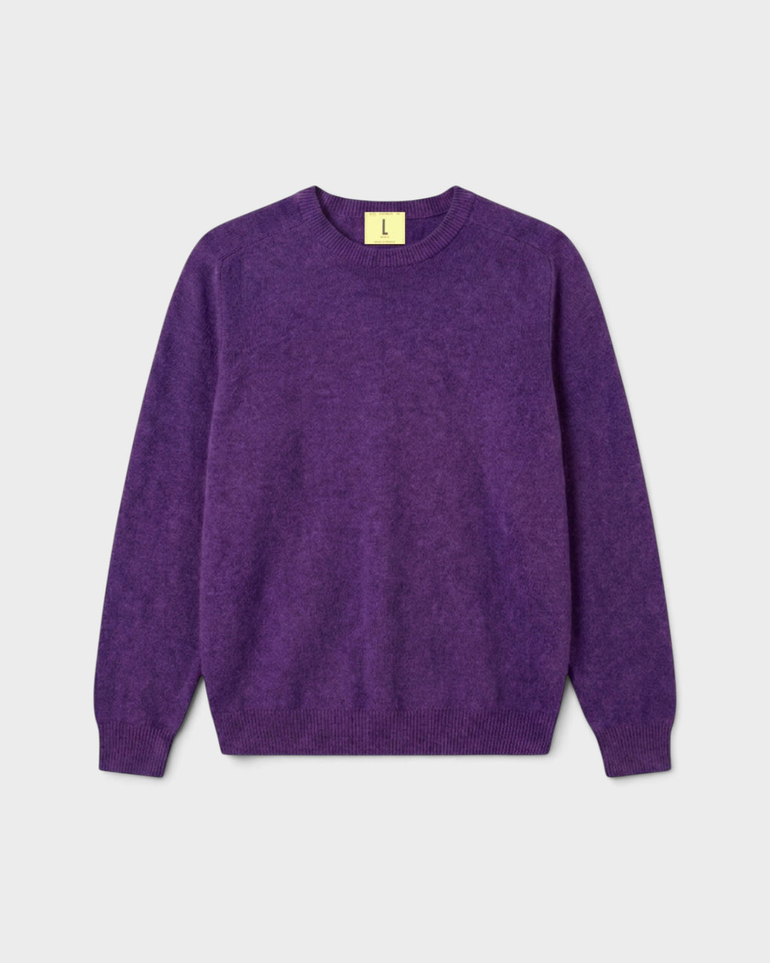 Pull Armen Col Rond Prune - vue de face