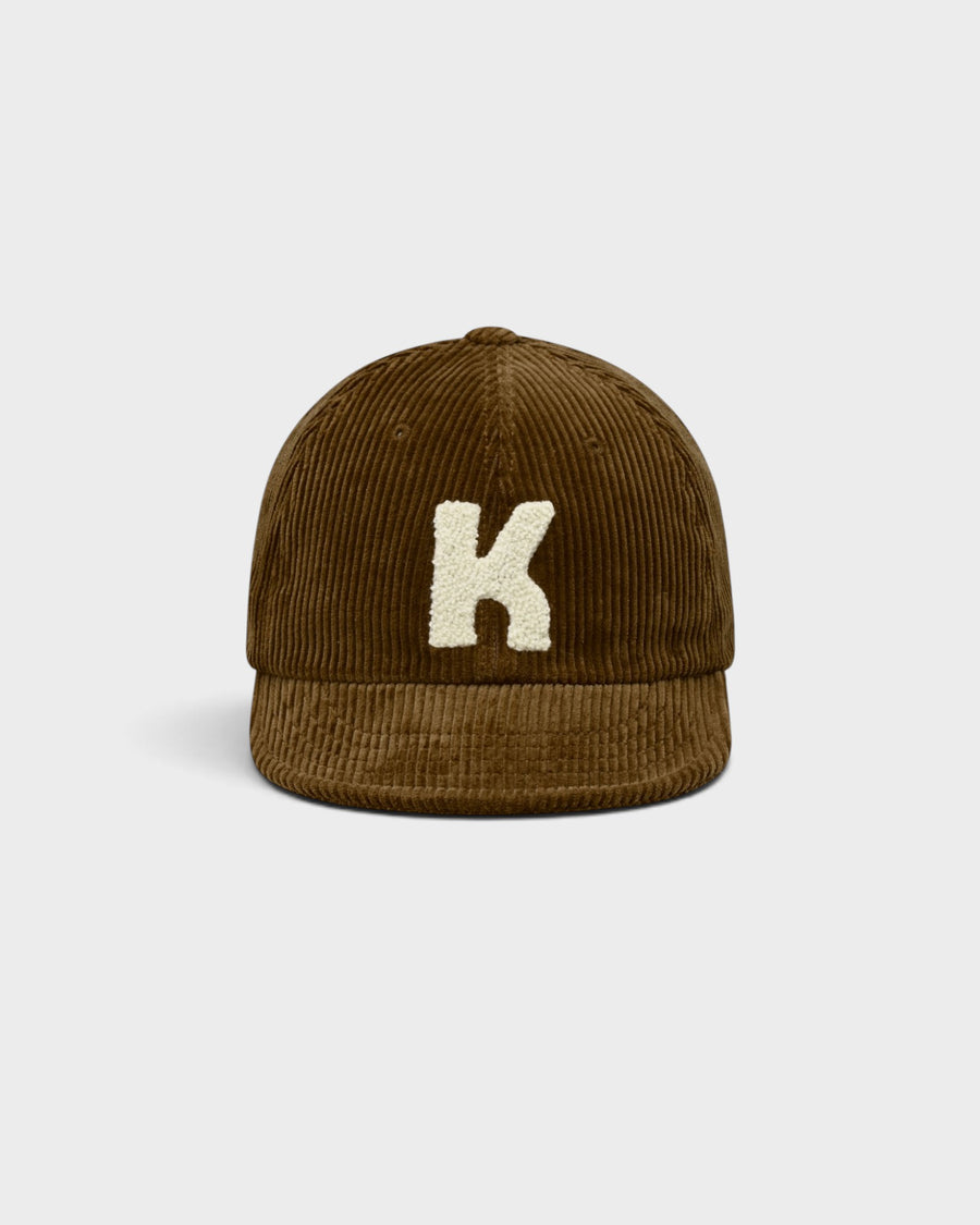 Corduroy Logo Cap Brown