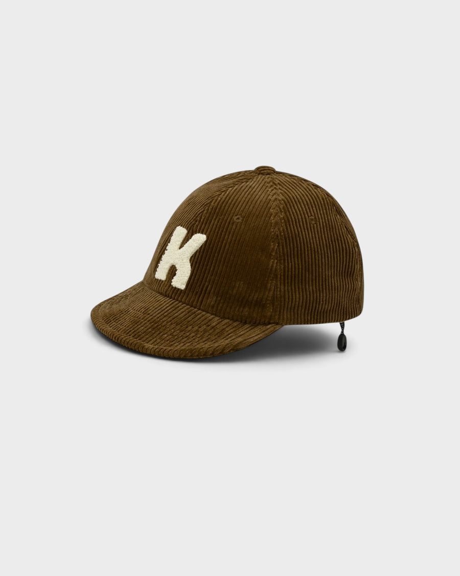 Corduroy Logo Cap Brown