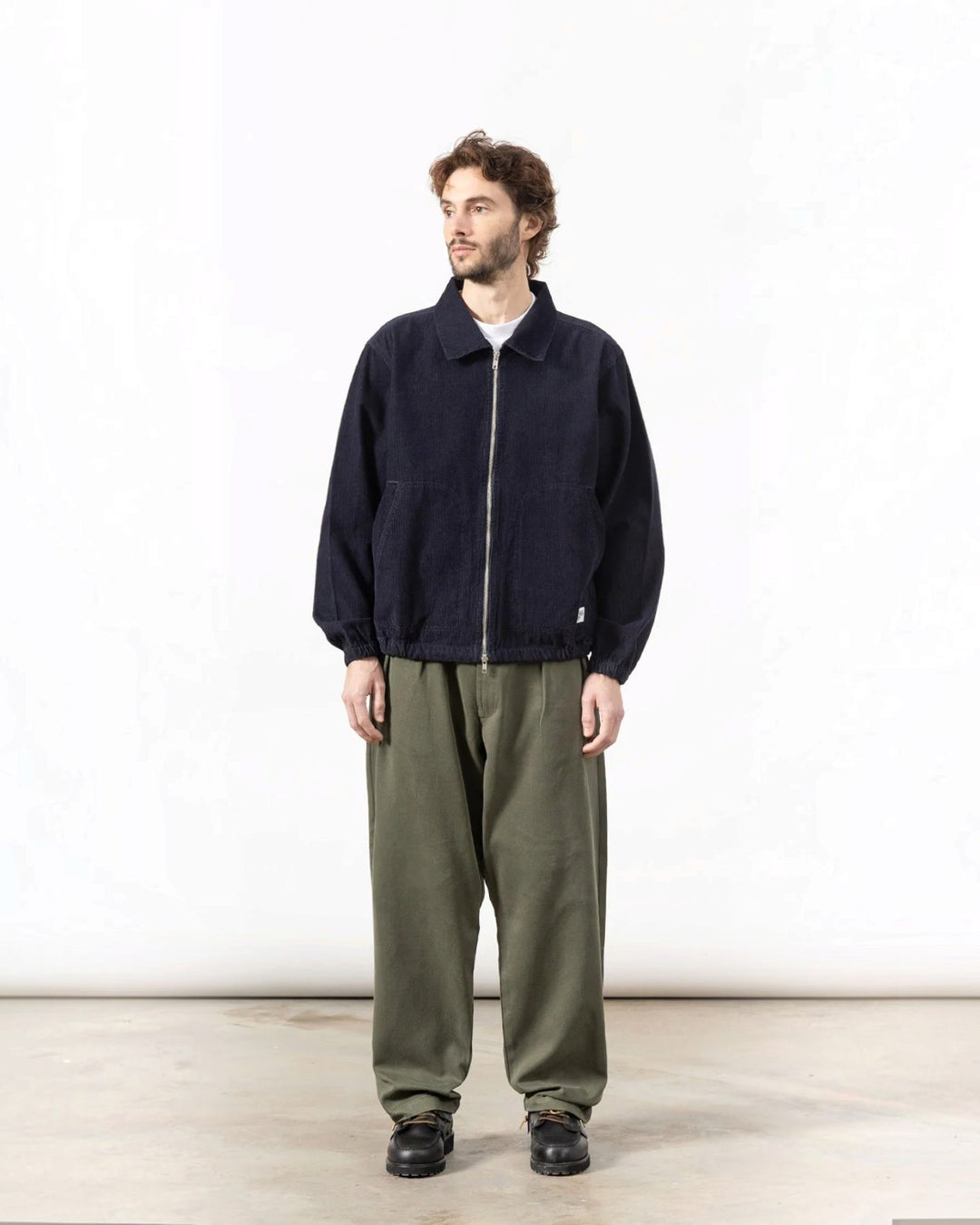 Service Works Fine Cord Work Jacket Navy