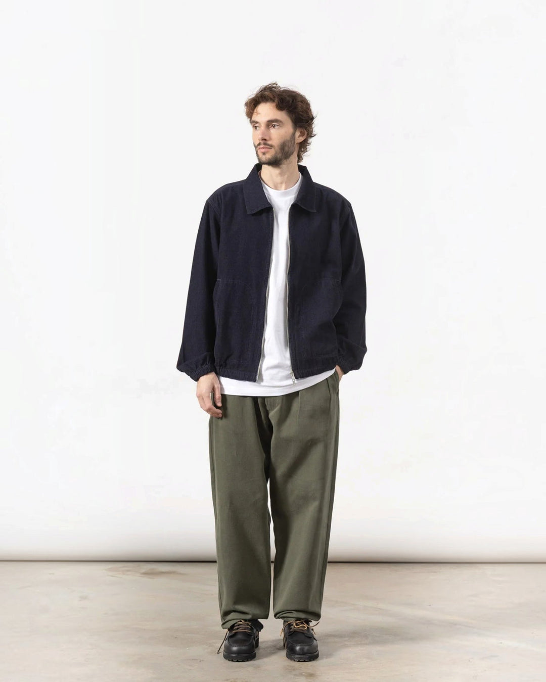 Service Works Fine Cord Work Jacket Navy
