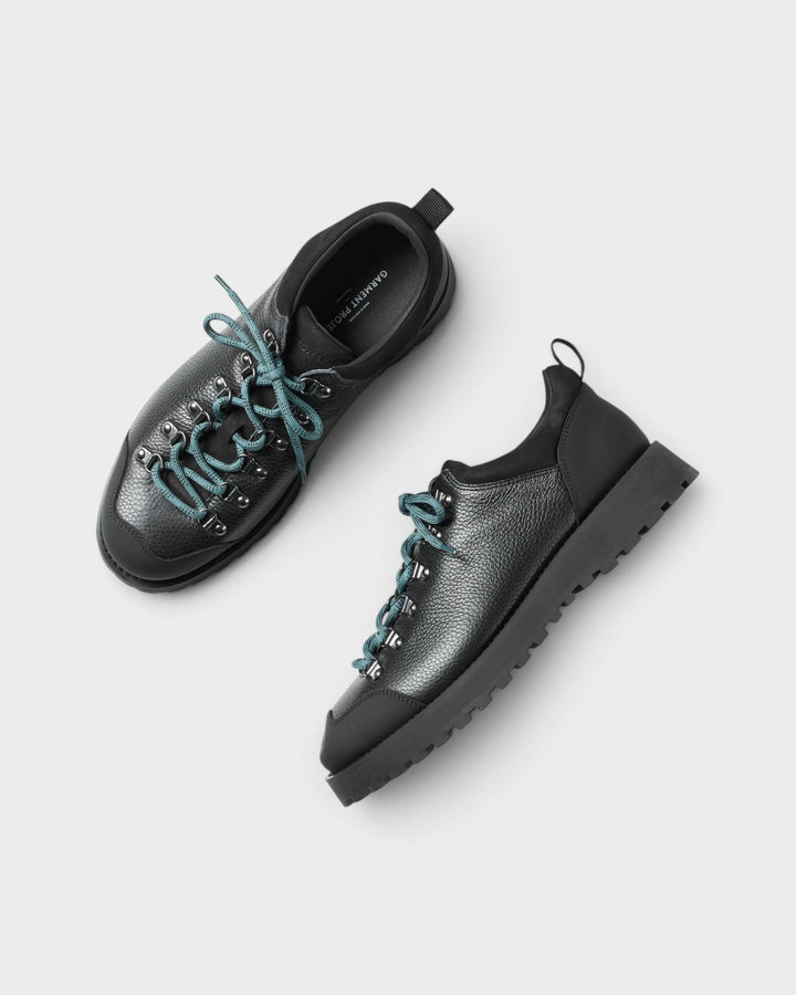 Dune Low Black Tumbled Leather