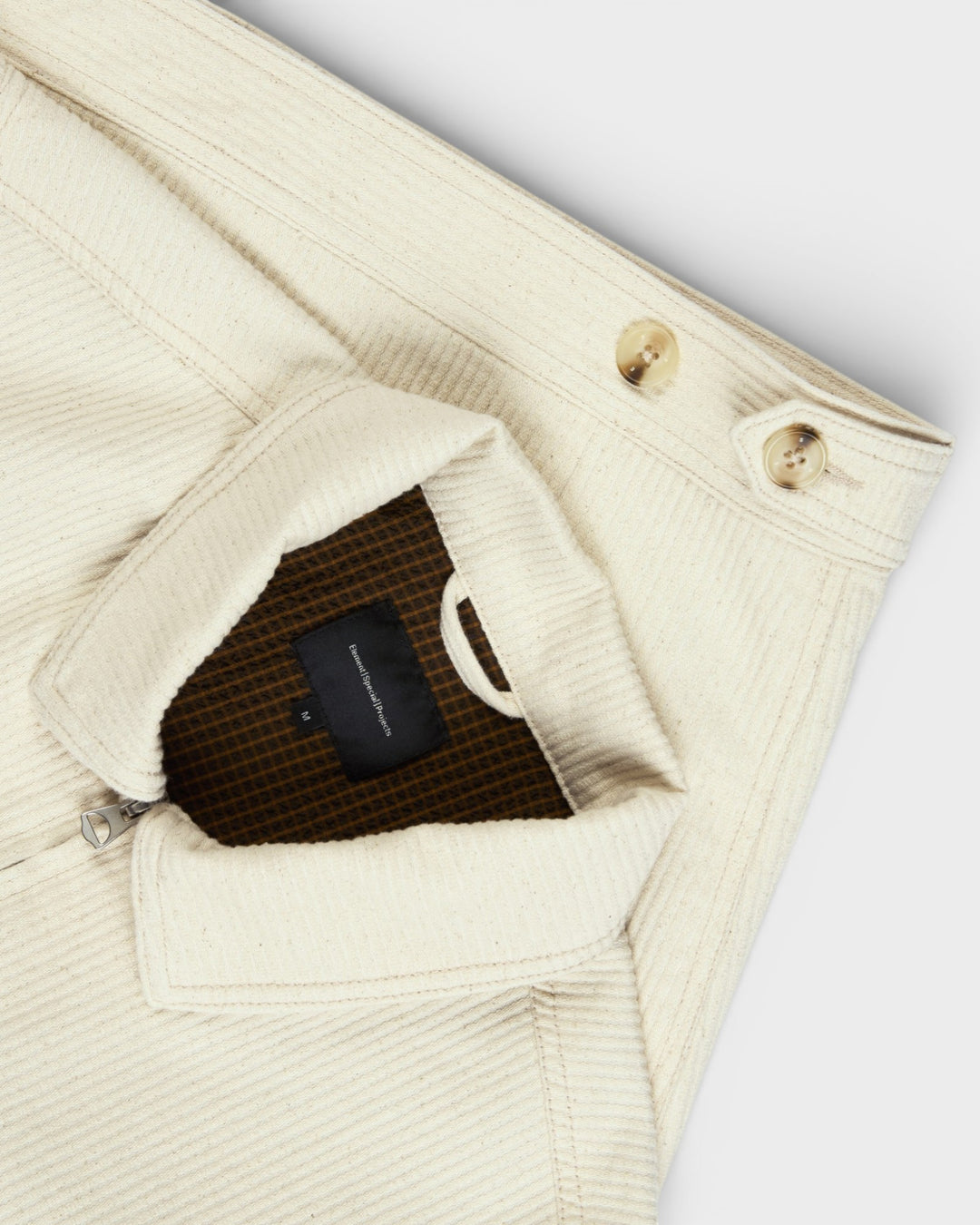 Work Jacket Seersucker Natural