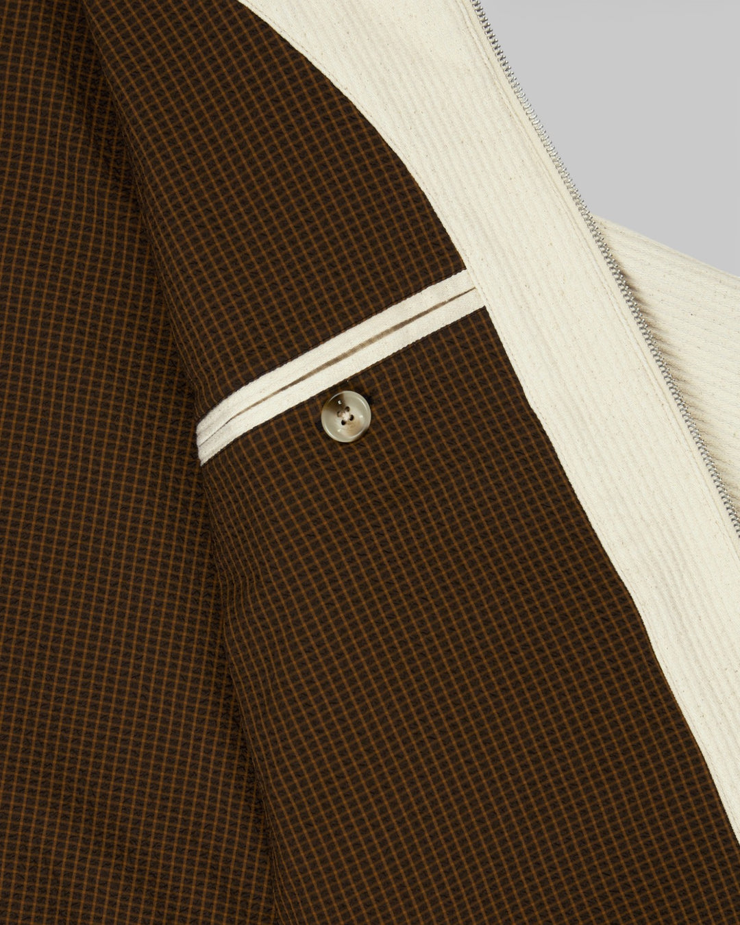 Work Jacket Seersucker Natural