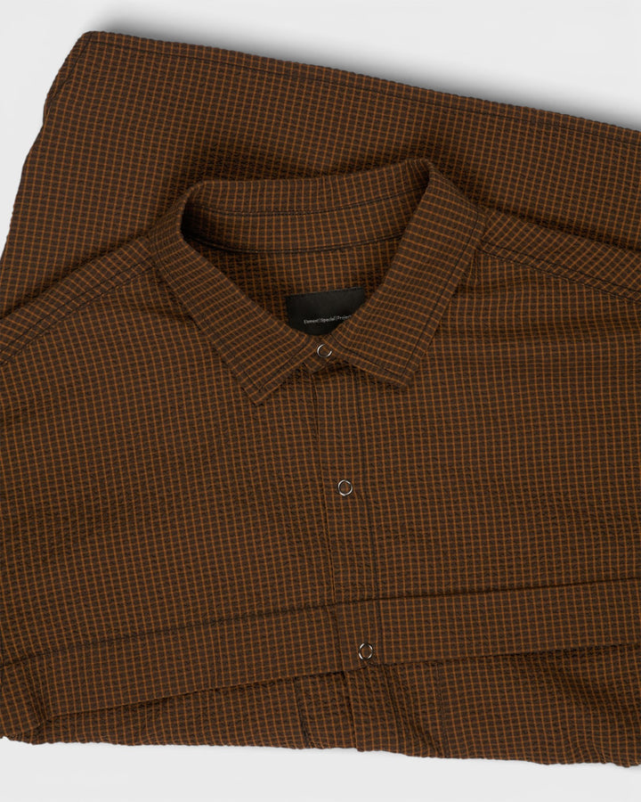 Zephyr Shirt Micro Check Brown