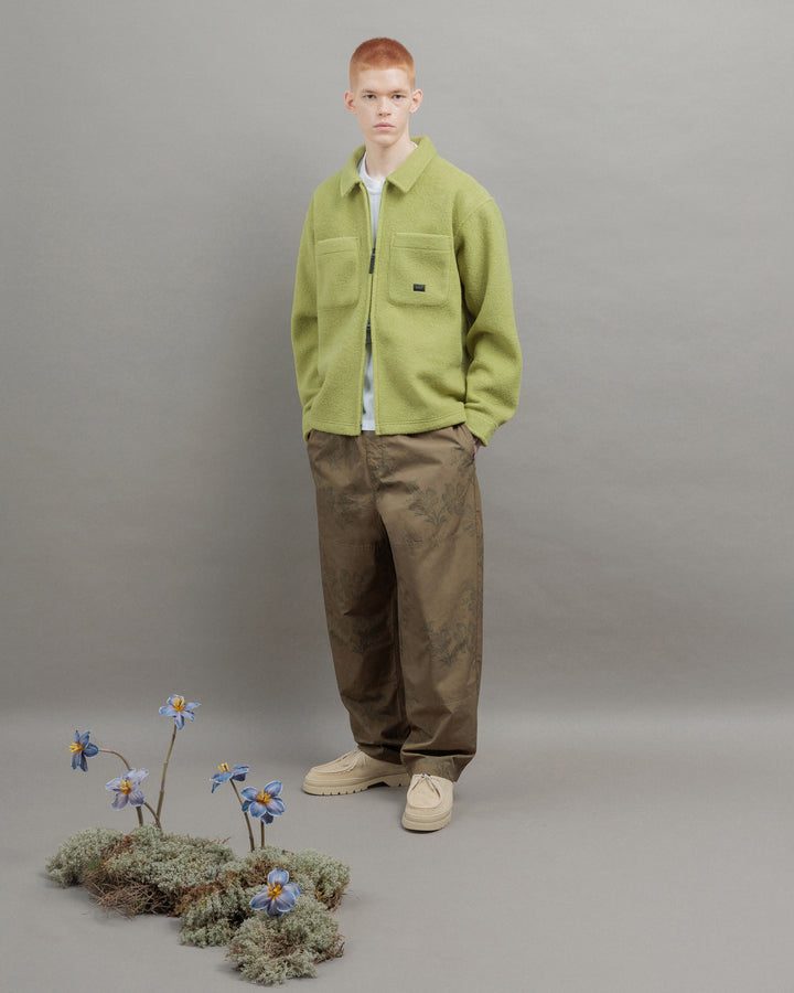 Zip Overshirt Spinach Green