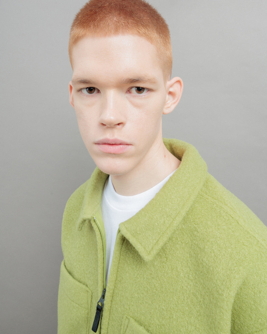 Zip Overshirt Spinach Green