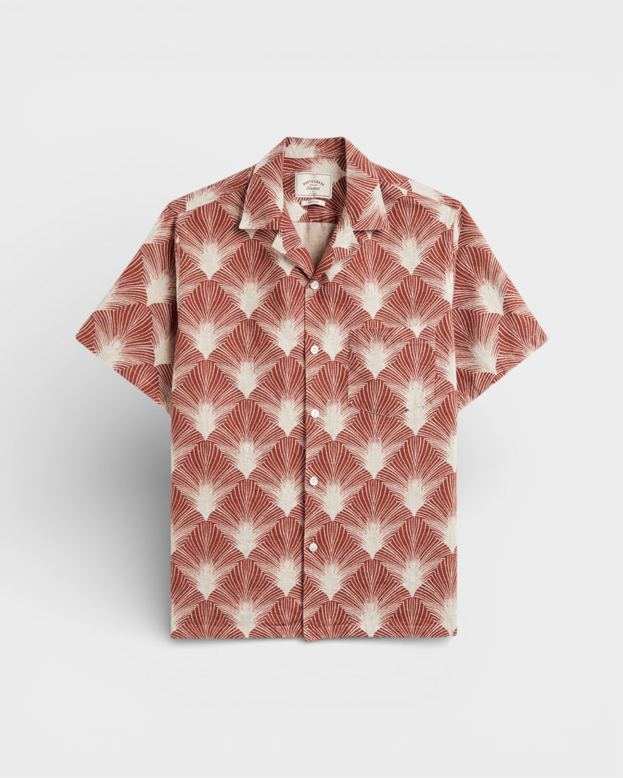 Feathers Printed Linen Shirt