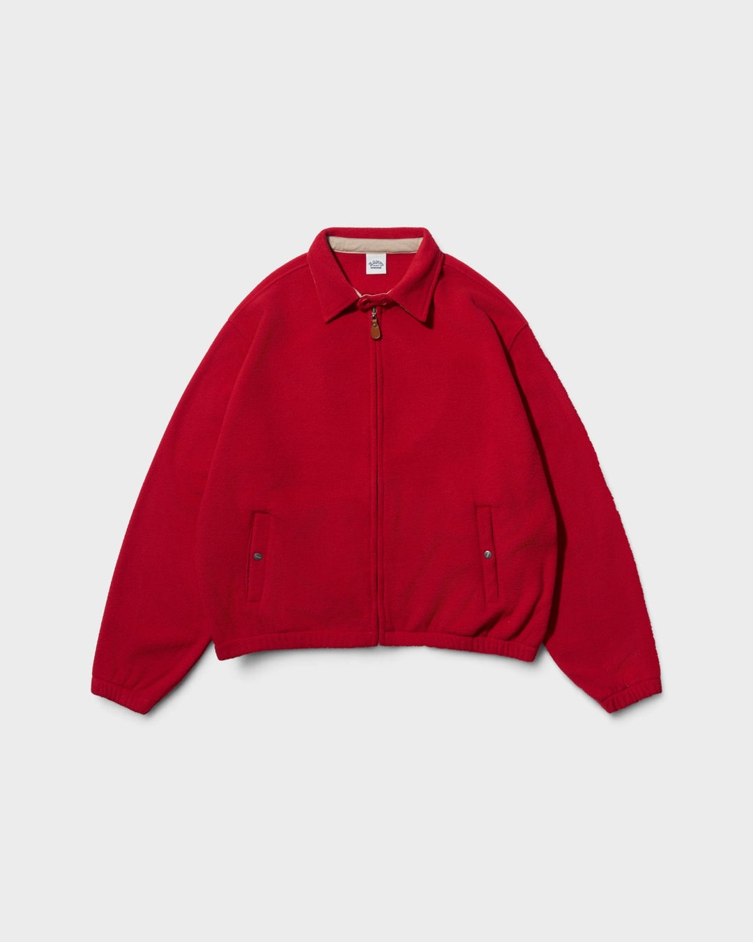 Fleece Bomber Jacket Red