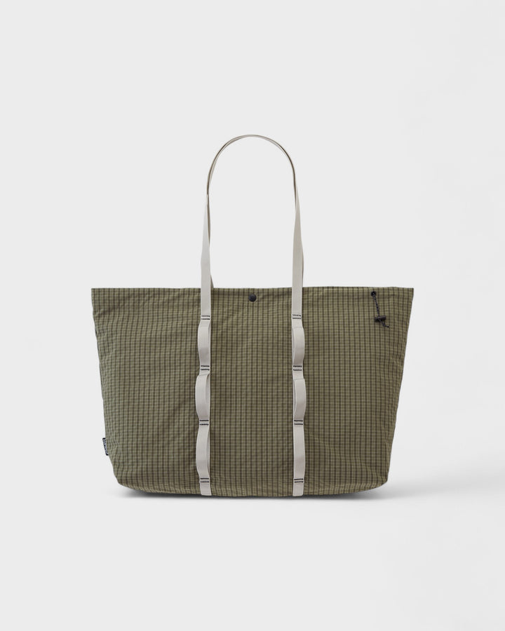 Plaid Climbing Tote Olive