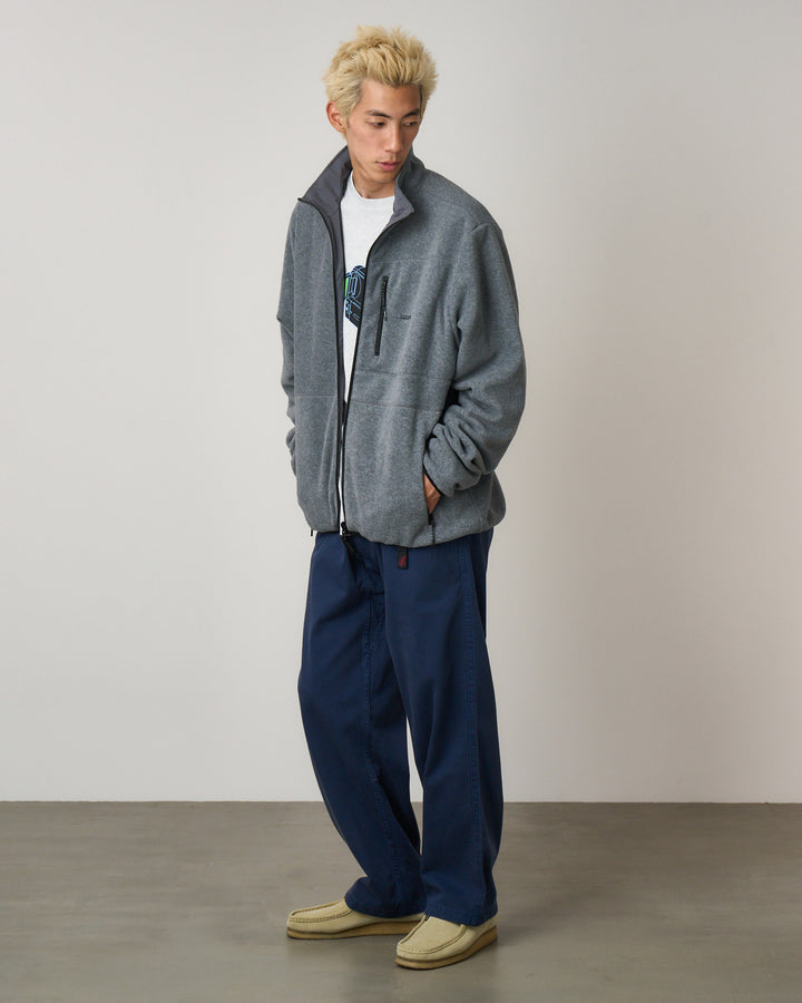 Thermal Fleece Reversible Jacket Heather Grey