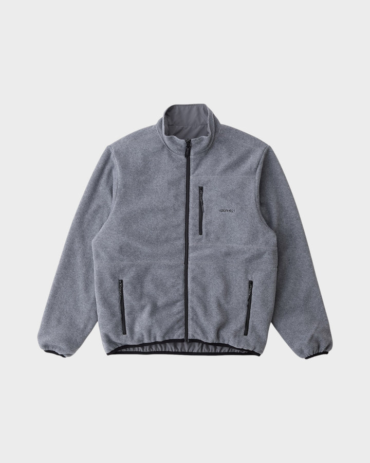 Thermal Fleece Reversible Jacket Heather Grey