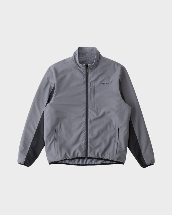 Thermal Fleece Reversible Jacket Heather Grey