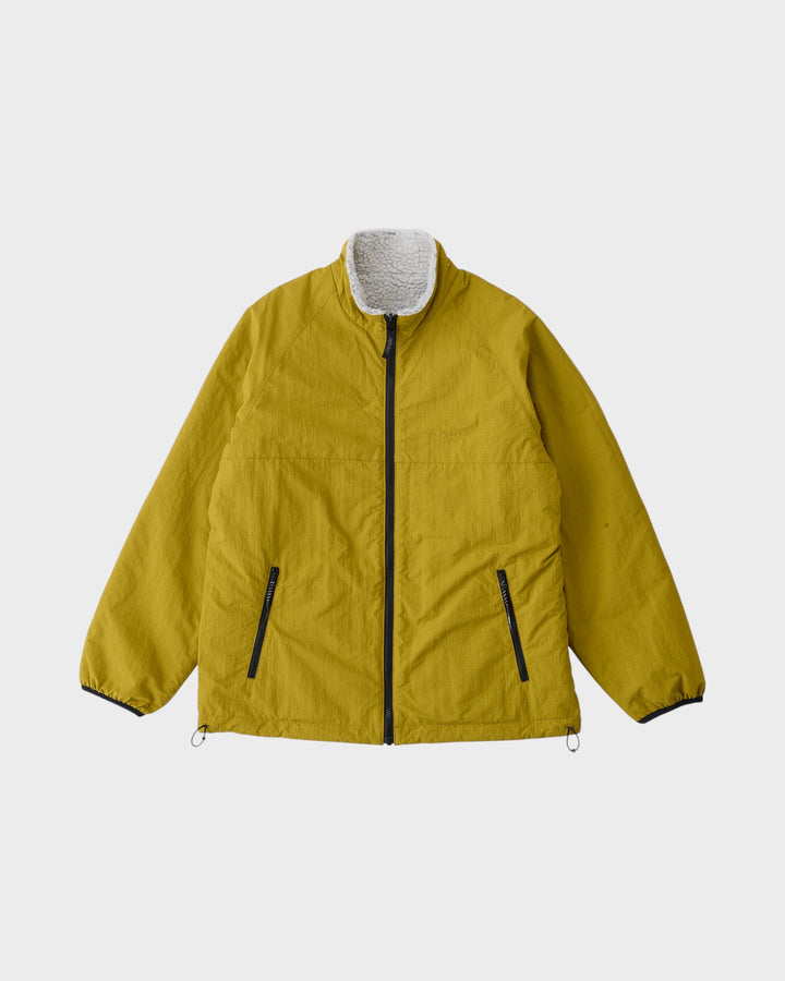 Reversible Sherpa Jacket Natural/Chartreuse