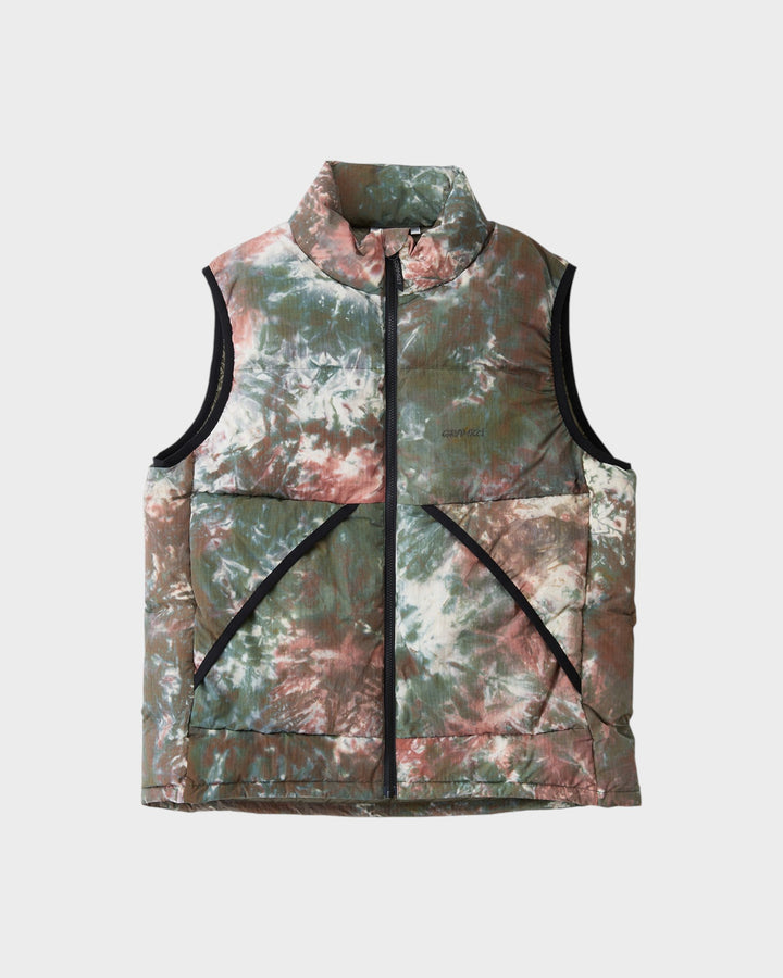 Down Puffer Vest Tie Dye