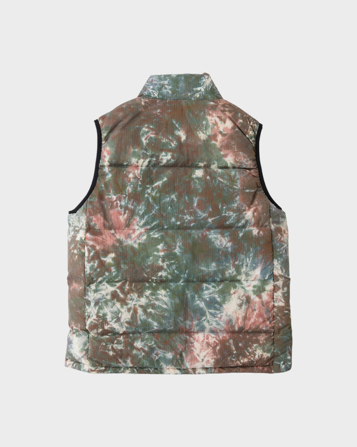 Down Puffer Vest Tie Dye