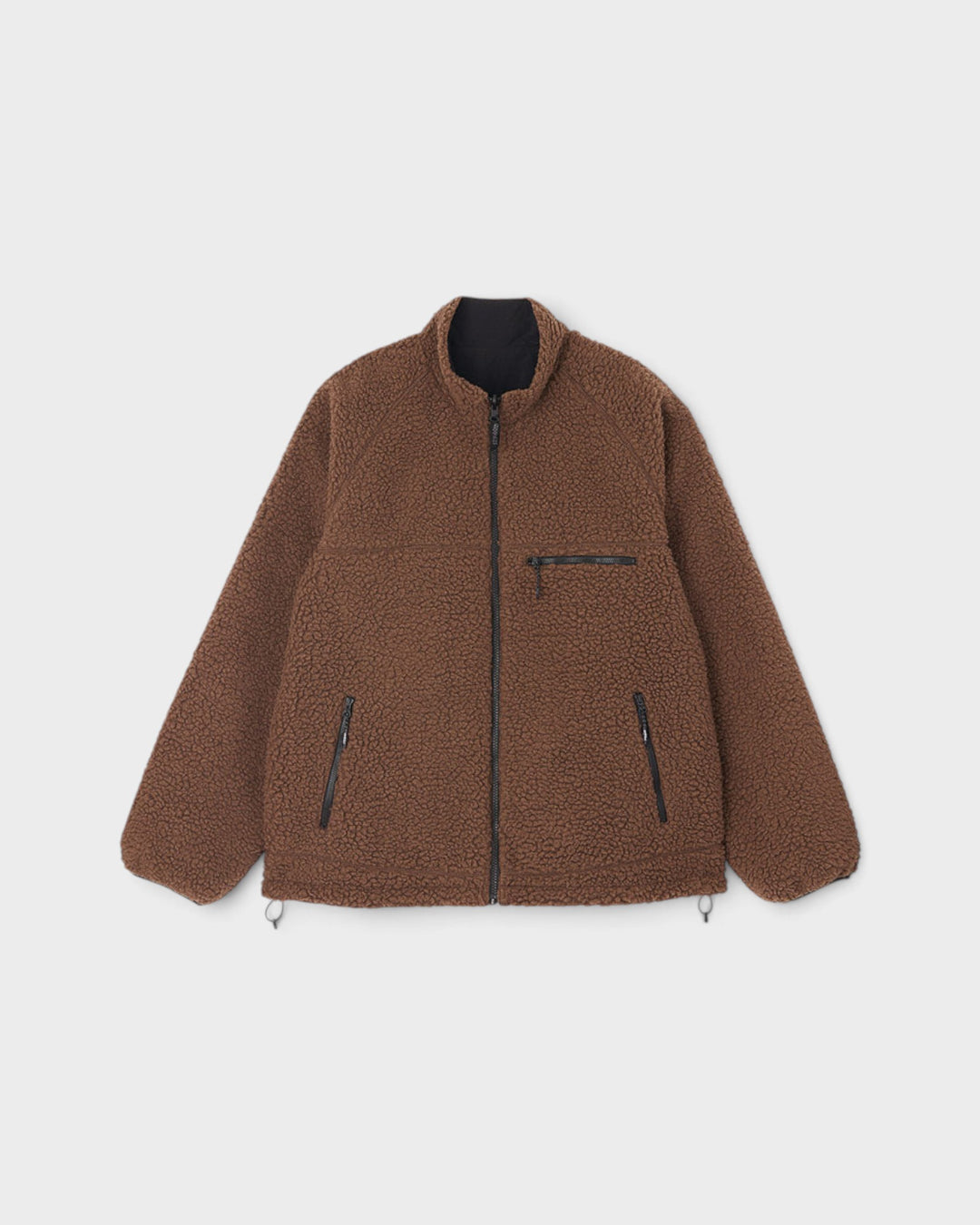 Gramicci Reversible Sherpa Jacket Dark Brown/Black - vue 1
