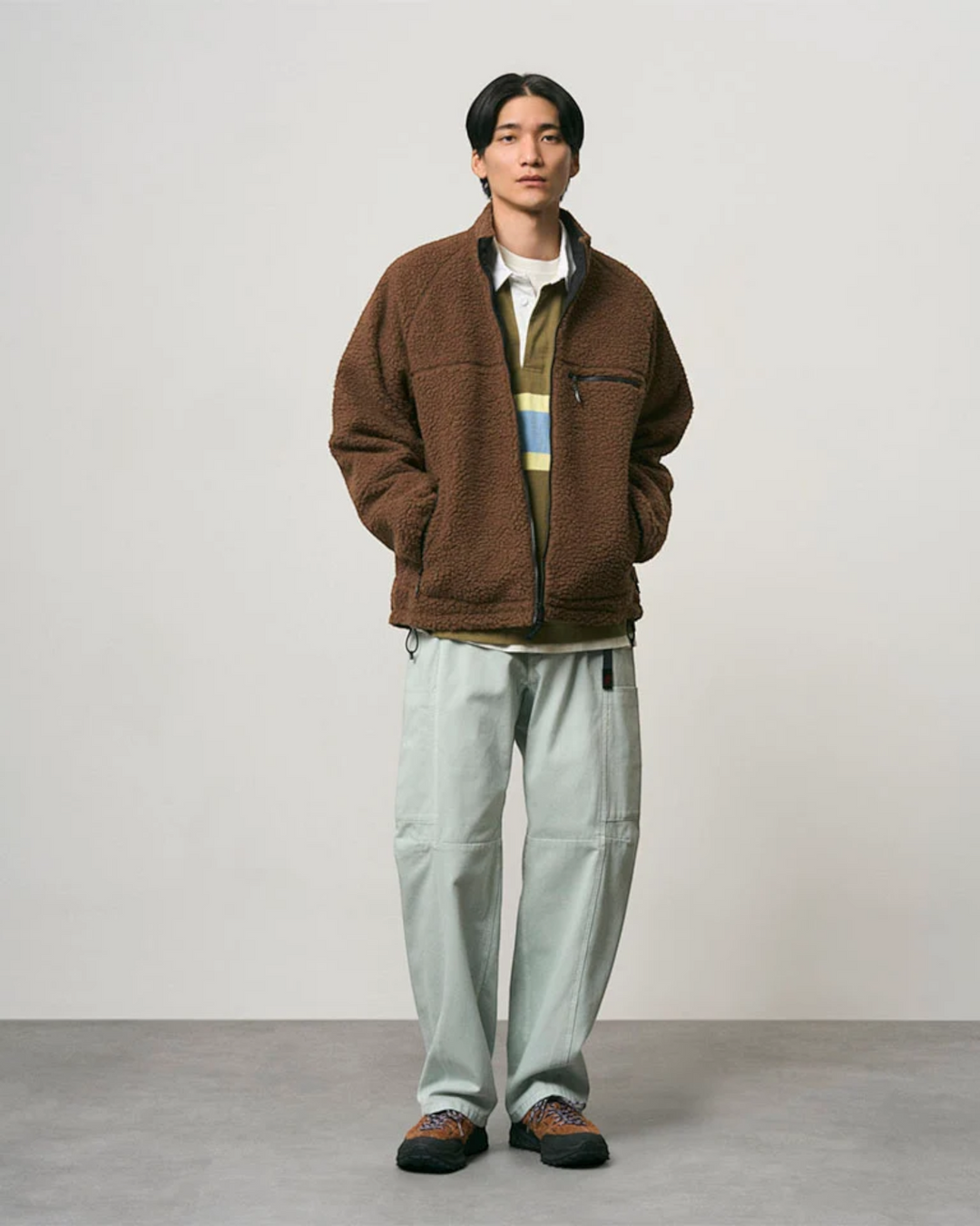 Gramicci Reversible Sherpa Jacket Dark Brown/Black - vue 9