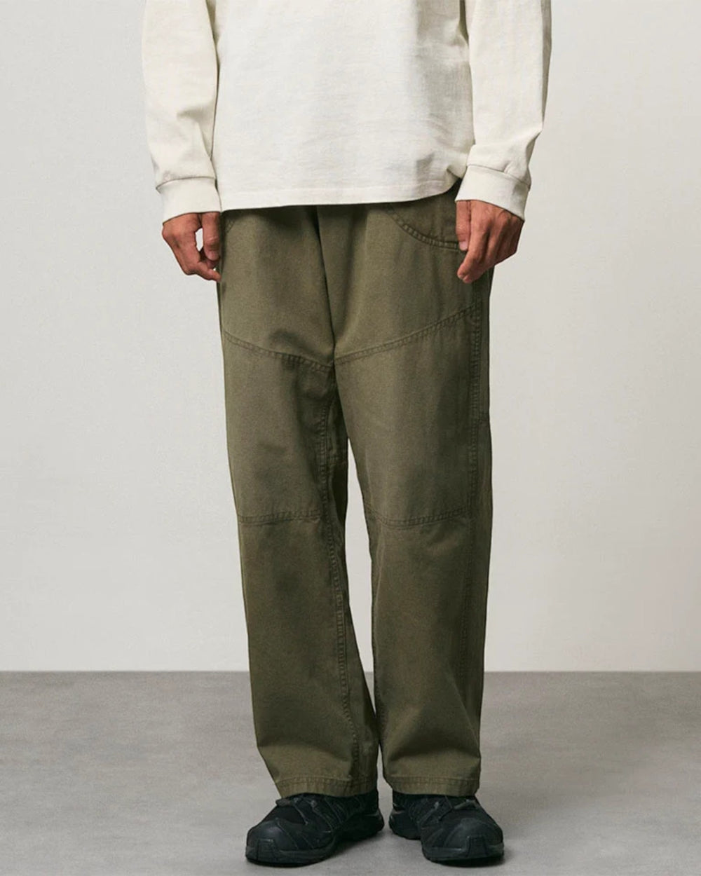 Gramicci Hemp Canvas Double Knee Pant Burnt Olive Pigment - vue 2