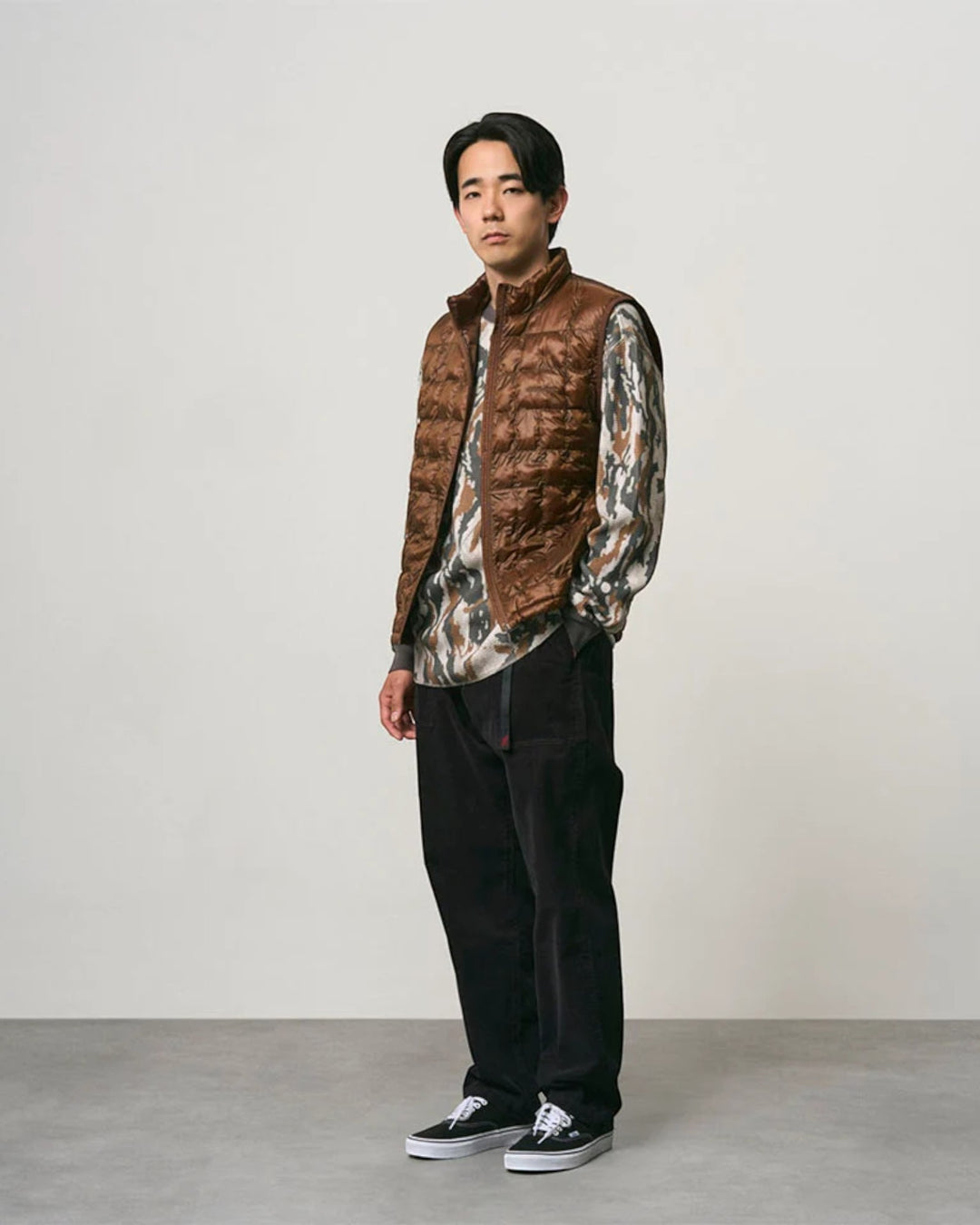 Gramicci Corduroy Loose Tapered Ridge Pant Black - vue 3