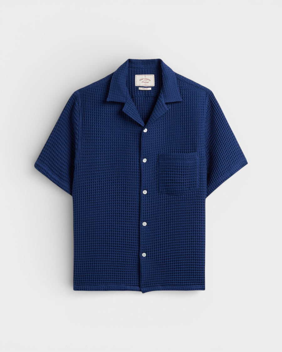 Honey Comb Shirt Blue