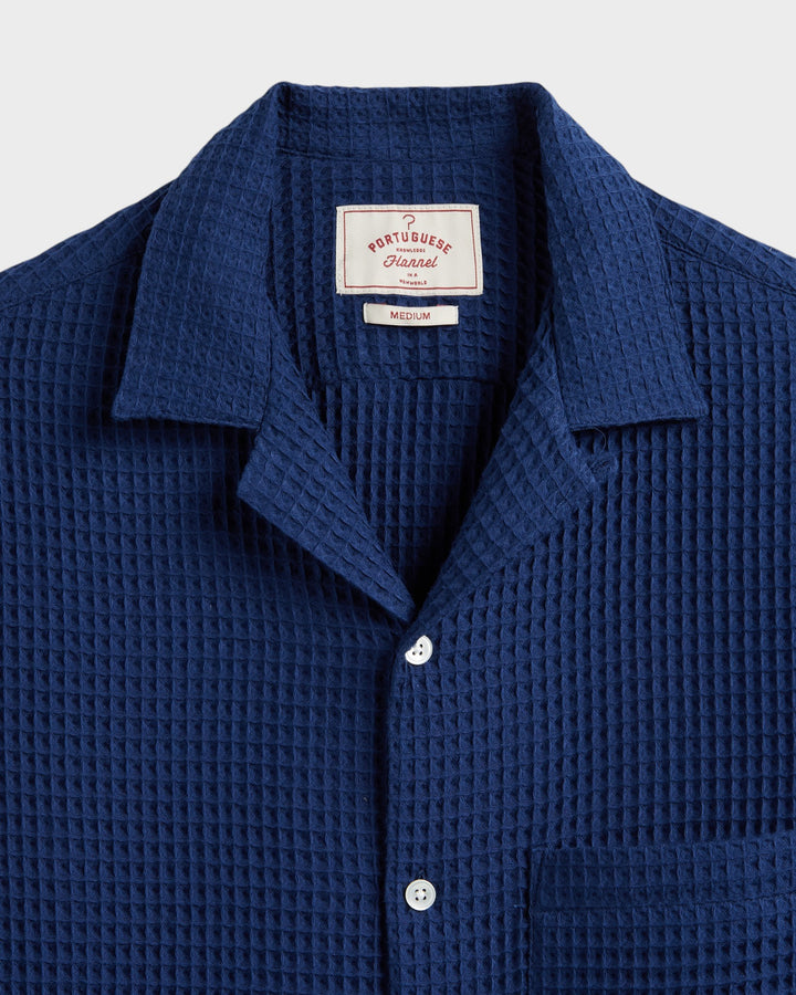 Honey Comb Shirt Blue