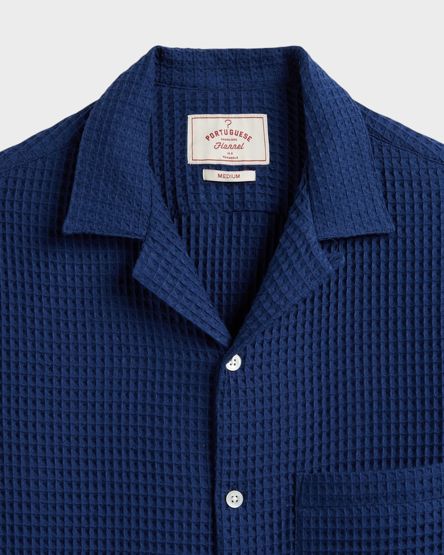 Honey Comb Shirt Blue