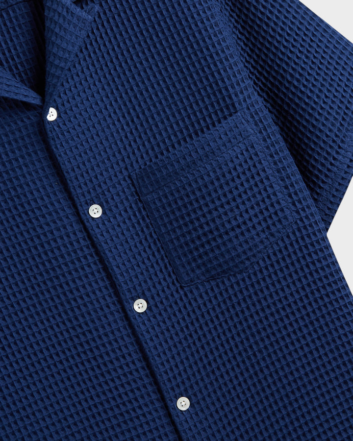 Honey Comb Shirt Blue