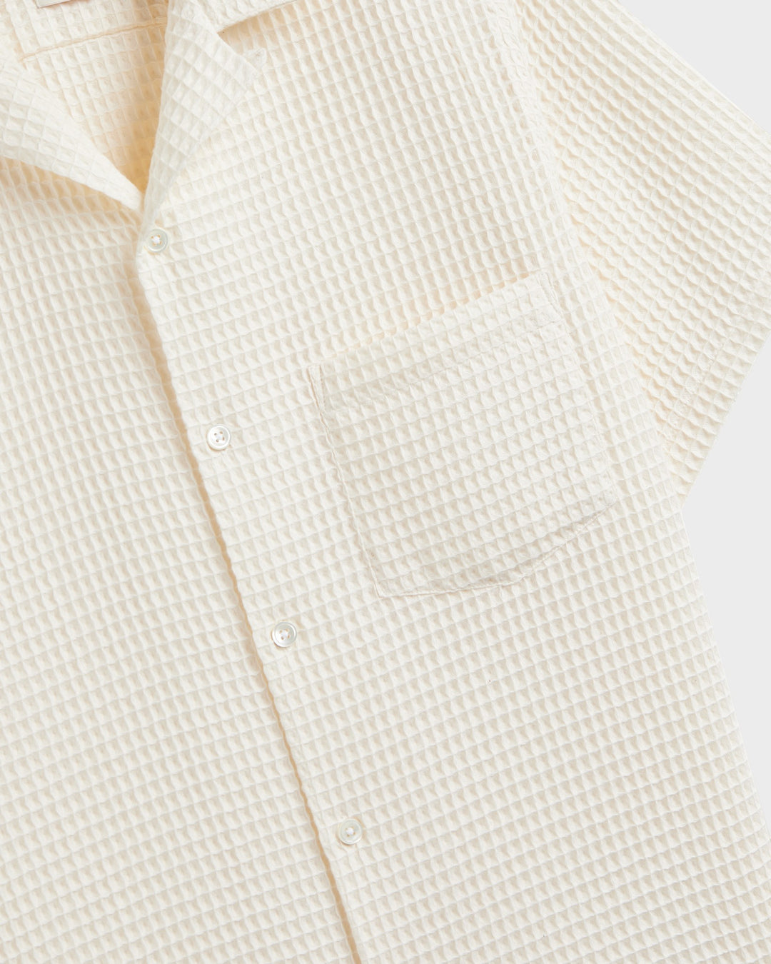 Honey Comb Shirt White