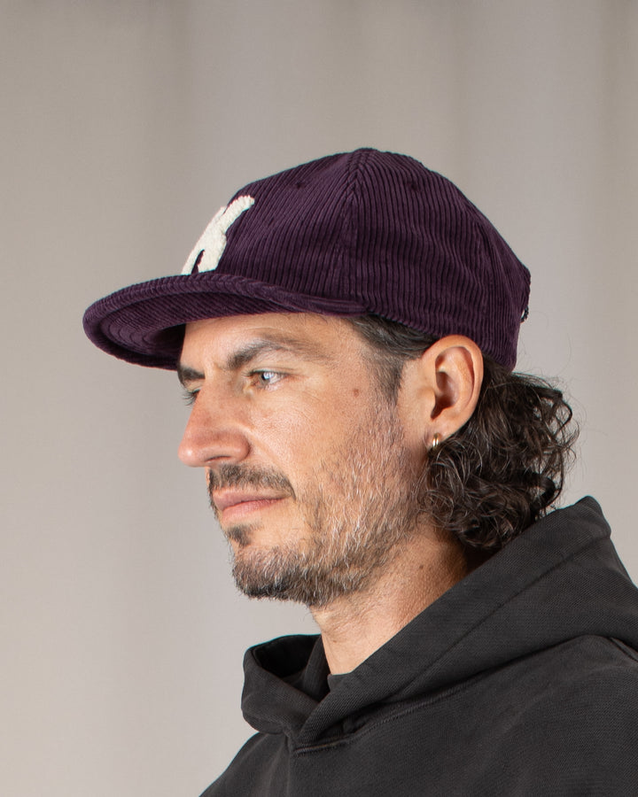 Corduroy Logo Cap Purple