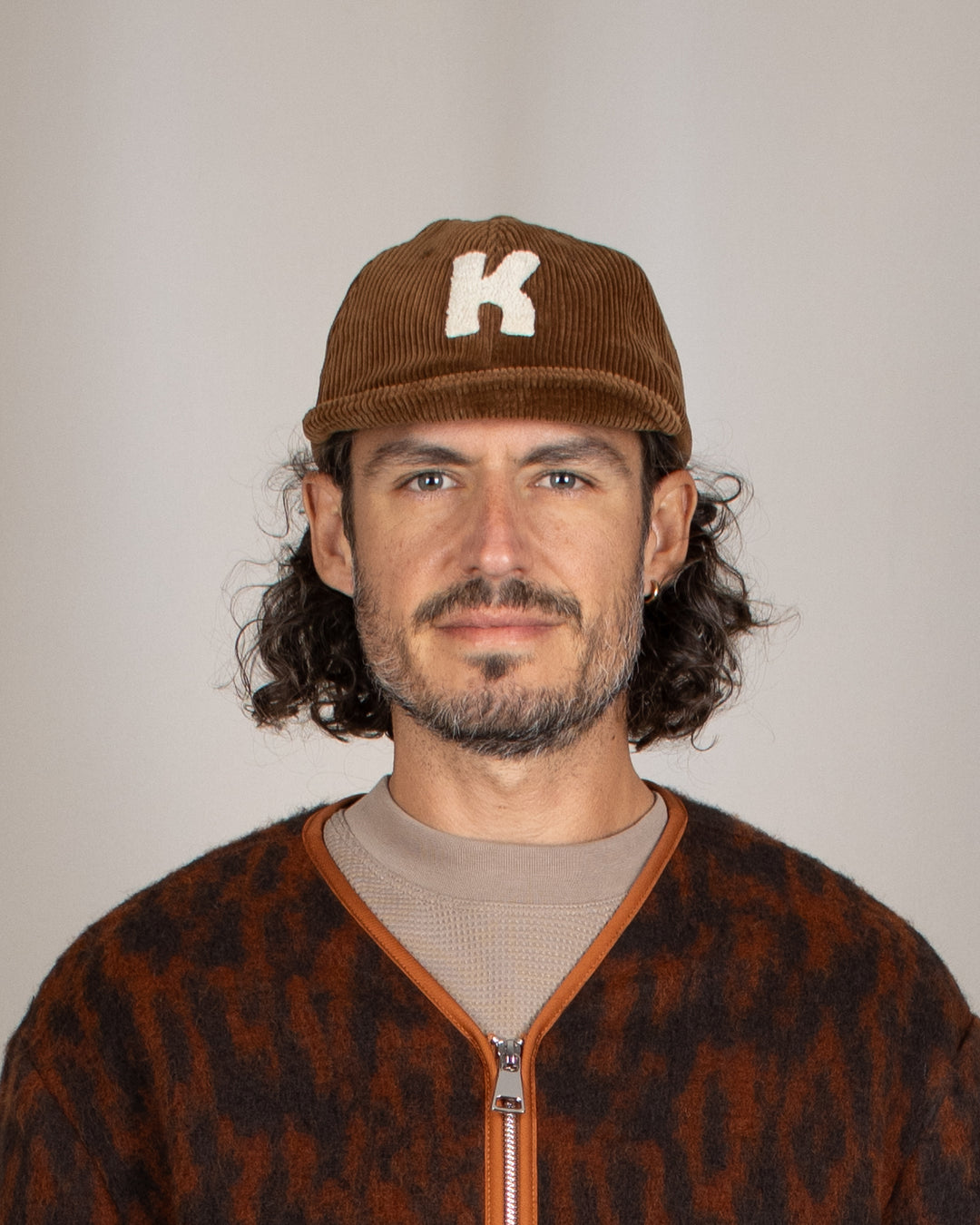 Corduroy Logo Cap Brown