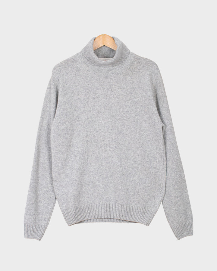 Michel Turtleneck Jumper Light Grey Mel
