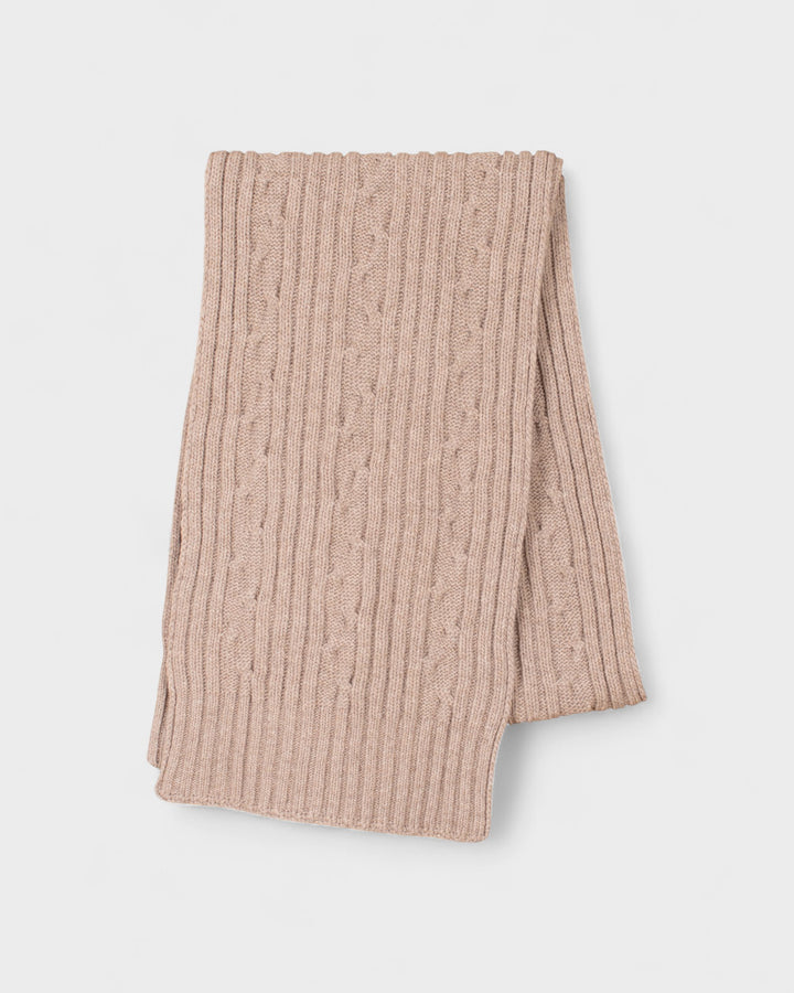 Cables Scarf Stone Mel