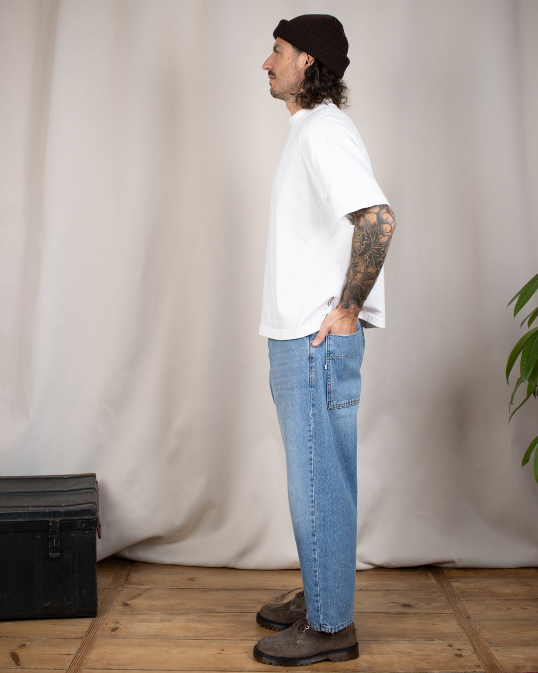 Japan Square Pocket Jeans Cloud Wash