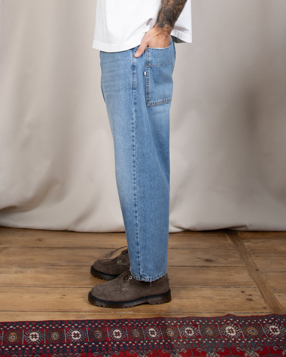 Pete Moc Toe Elephant Hairy Suede