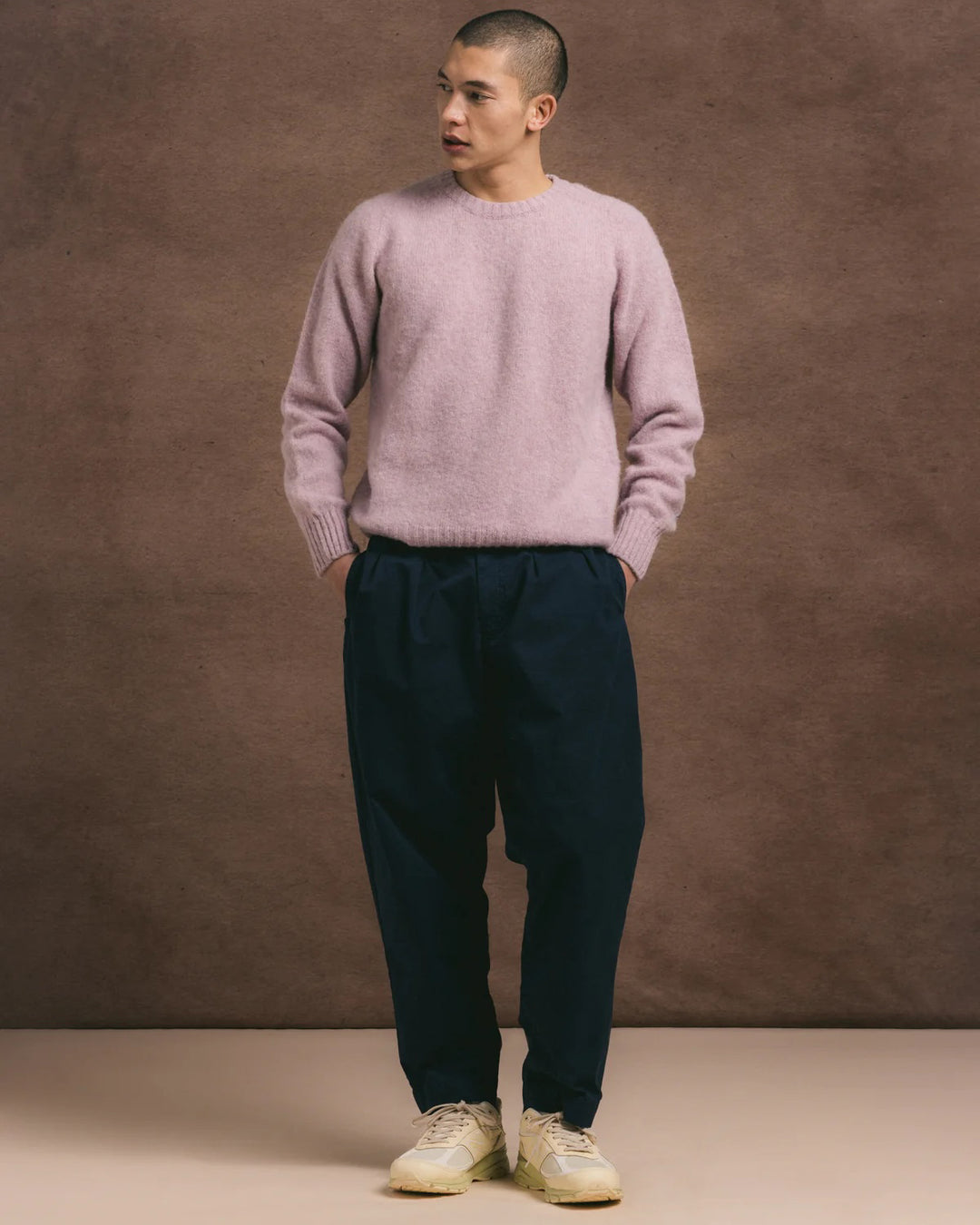 Clyde Pant in Navy Cotton Twill