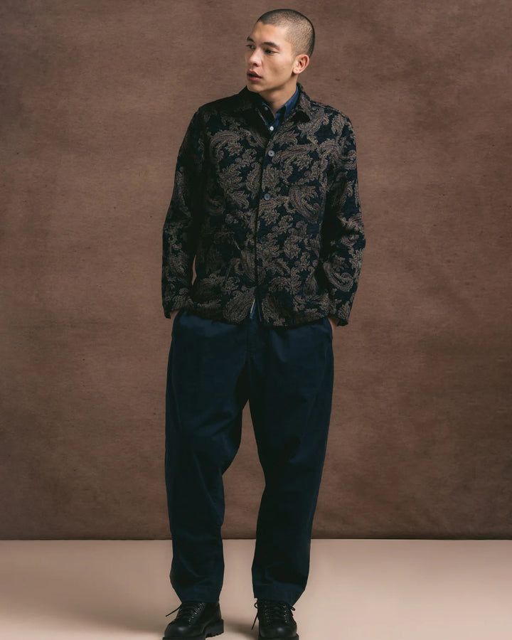 Clyde Pant in Navy Cotton Twill