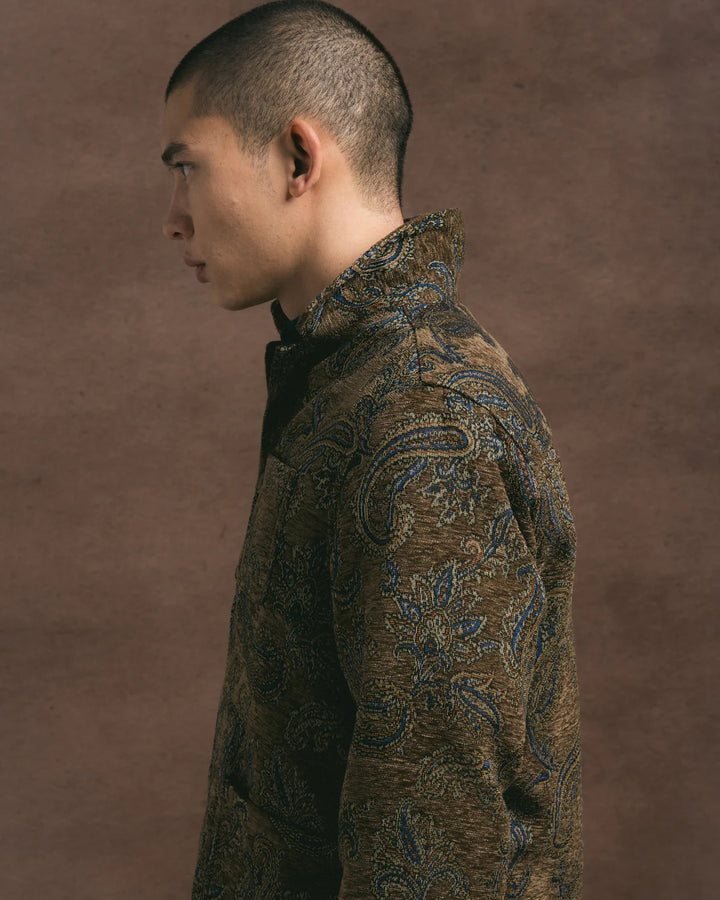 Ormiston Jacket in Olive Paisley Jacquard