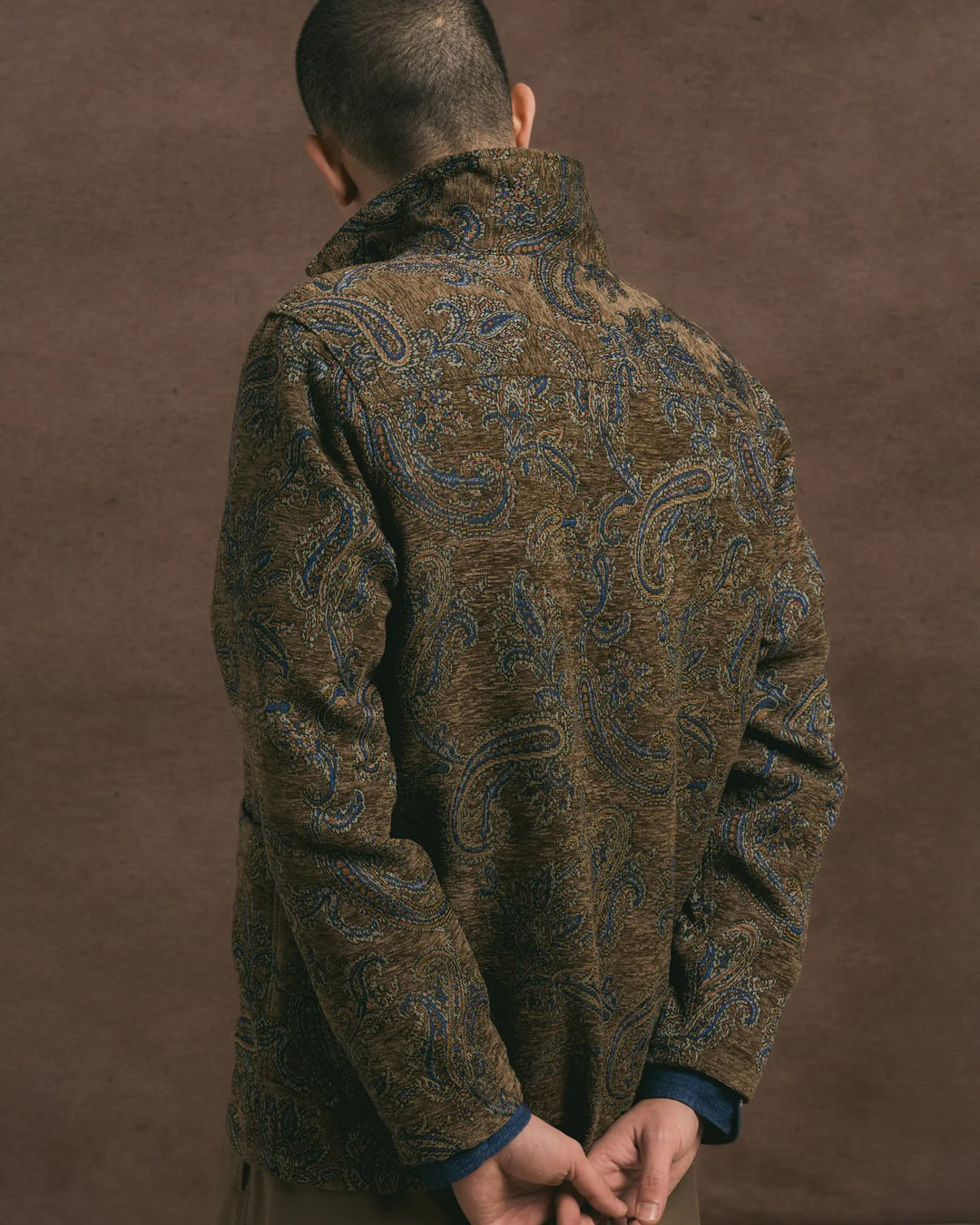 Ormiston Jacket in Olive Paisley Jacquard