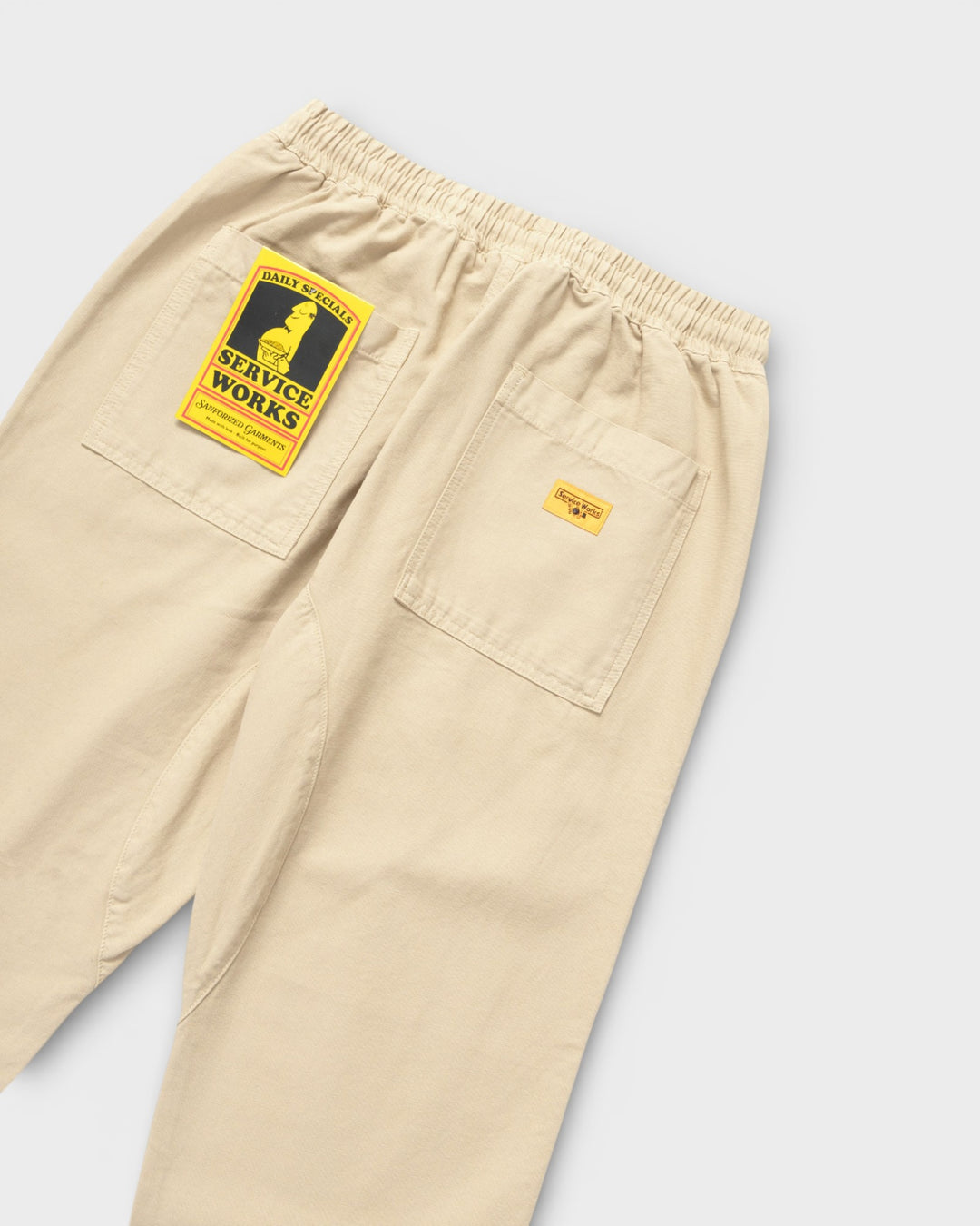 Canvas Chef Pants Pale Khaki